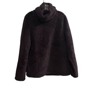 Zella Women's Fleece Funnel Neck Pullover Sweatshirt Purple Size M
